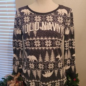 Old Navy Polar Bear Pajama Set - Large